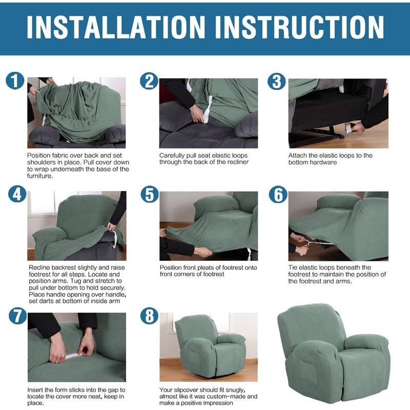 H.VERSAILTEX Super Stretch Recliner Cover Recliner Couch Covers Recliner Chair