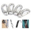 SyiXute 6 Pcs Spring Snap Hook Carabiner,304 Stainless Steel Spring