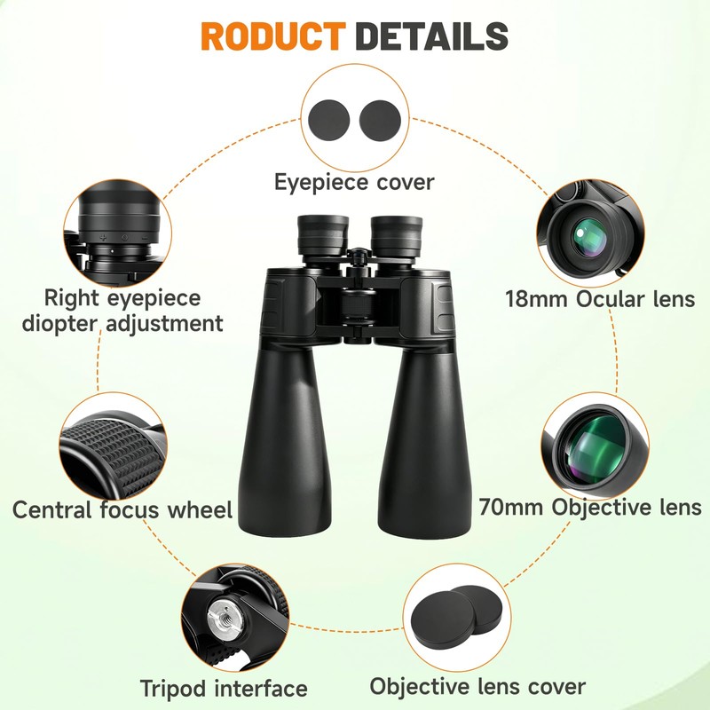 15x70 Astronomy Binoculars for Adults, High Powered Stargazing Binoculars