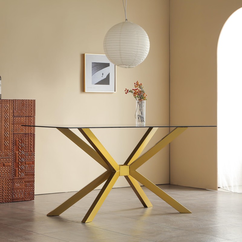 Modern Table Base Gold 29" Metal Dining Table Legs with