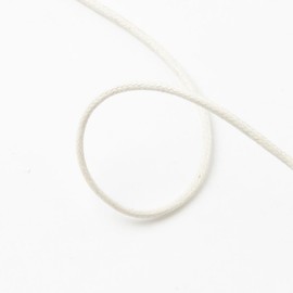 Realm Waxed Cord Cotton - Bracelets, Necklaces, Jewellery Thread, Shamballa Macrame (1mm Natural - 5m)
