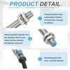 sourcing map Inductive Proximity Sensor,PNP NC M12 DC 6-36V 300mA