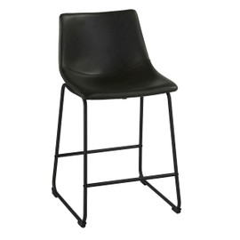 Cortesi Home Safi Counterstools, 24" Black