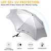 G4Free Round-Corner Sun Travel Umbrella, UPF 50+ UV Protection 46