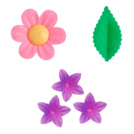 dekora- Fiori di Carta di Wafer per Decorazione di Torte, Cupcakes o Altri Dessert, Multicolore
