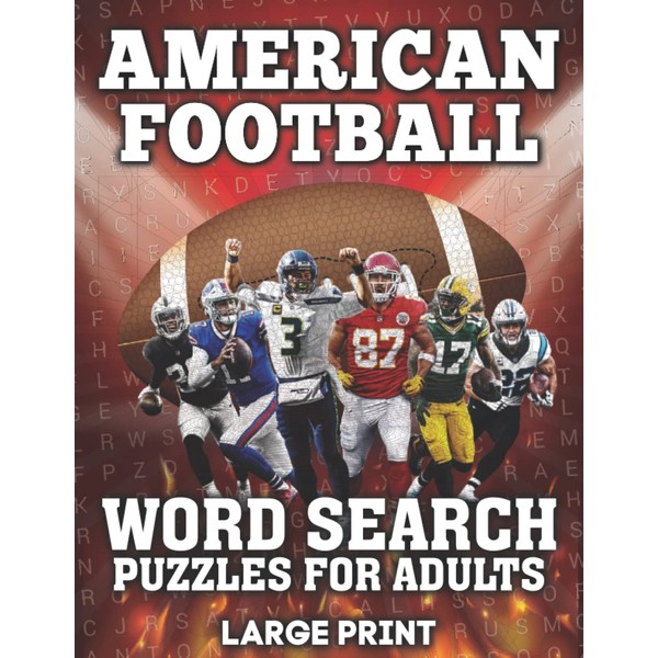 Football Word Search Puzzles Large Print: 85 Challenging Word Searches