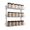 SWOMMOLY Adjustable Wall Mount Spice Rack, 3-Tier Dual-use (Multi-use) Organizer,