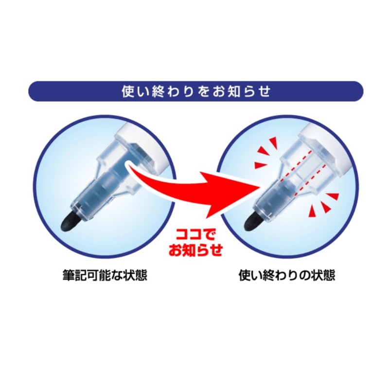 Mitsubishi Pencil Uni Notification Sensor Dry Erase Marker, Medium Point,