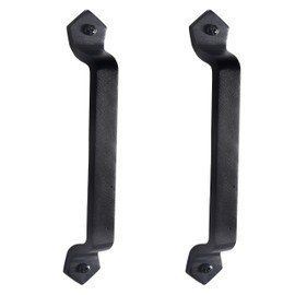 Barn Door Handle, Dseap 11-1/8 Inch Heavy Duty Rustic Cast Iron Gate Grab Handles and Pulls, Black
