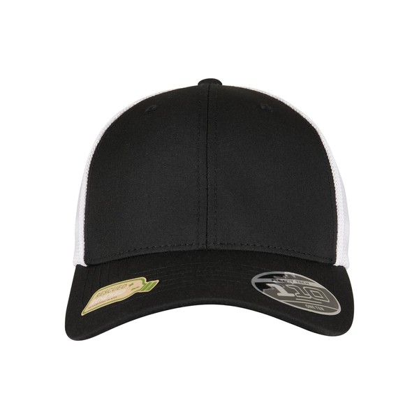 Flexfit Unisex 110 Recycled Cap 2-Tone Baseball Cap, Black/White, One