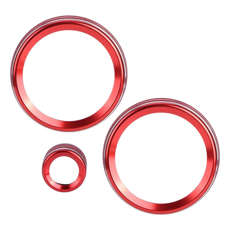 3pcs a C Rotary Knob Ring Aluminium Alloy Trim Volume