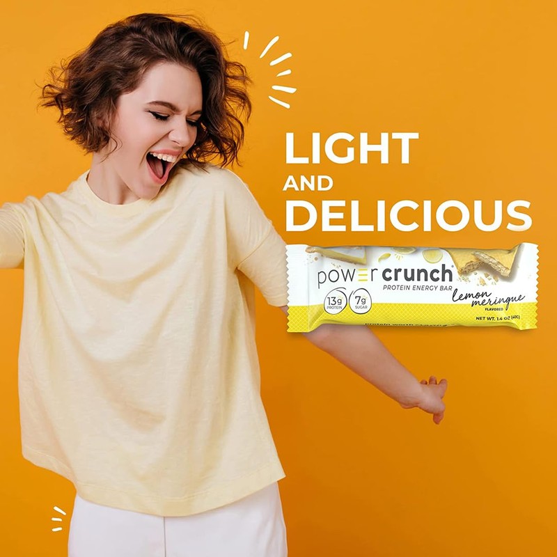 Power Crunch Protein Wafer Bars, High Protein Snacks with Delicious