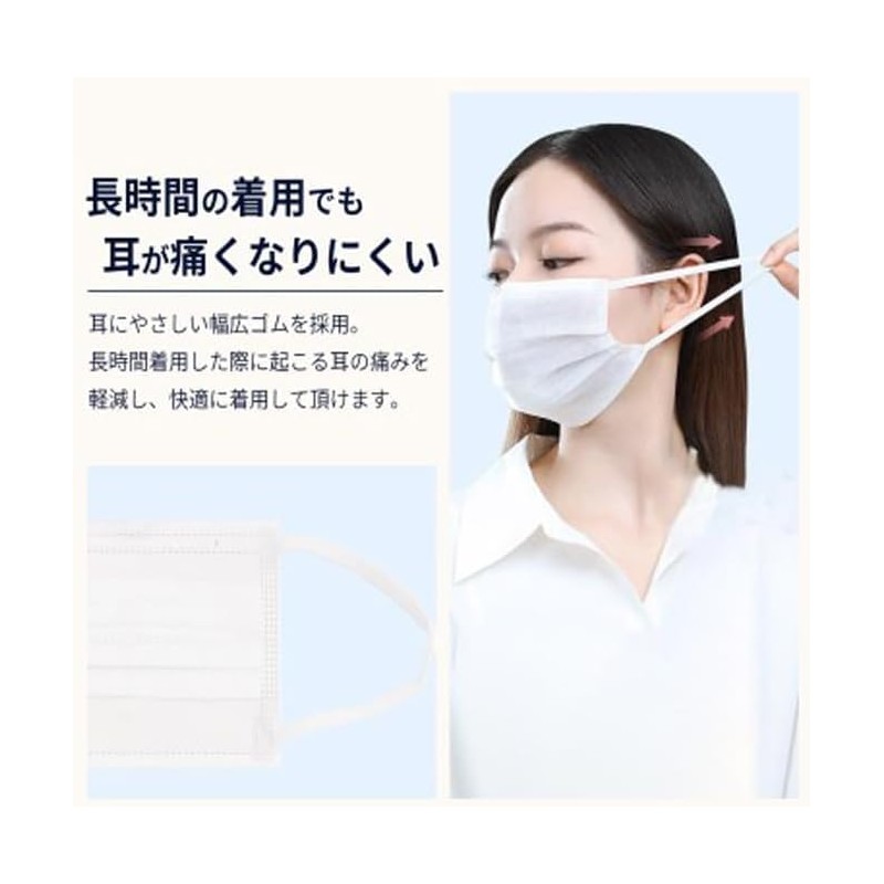Zenkakyo Mask Non-woven Fabric Pleated Disposable Small Size for Kids