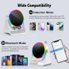 Universal 4-in-1 Wireless Induction Speaker with RGB Light & Phone