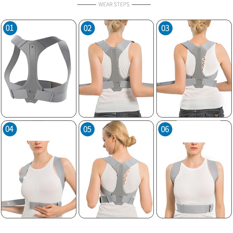 Adult Posture Corrector Brace Back Spine Support Fixing Belt Hunchback