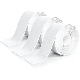 Caulk Tape, Toilet Caulk Strip, Toilet Sealer Around Toilet Base, Caulk Tape Waterproof Self Adhesive, Traditional Caulking Replacement, Caulking Tape for Bathroom, Bathtub, Floor Wall Edge Protector