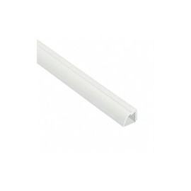 D-Line Quarter Round Cable Raceway Cord Cover Floor Trim | Paintable White | 5 Foot 0.87"x0.87"