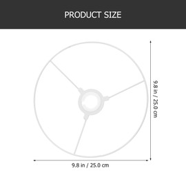 Mobestech Lampshade Frame 25cm Chandelier Lamp Light Cover 1 Ring DIY Drum Ring Lamp Shade Shade Ring Fitter DIY Ring Lamp Shade for Drum Lamp