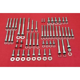ALLOYBOLTZ - 1991-2003 Harley Sportster Polished Stainless Steel Engine GEARCASE Bolt KIT Set