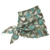 Selvin Silk Neck Cover Turquoise