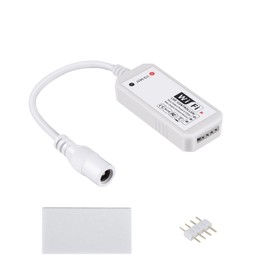 NIZEAMI RGB Led Light Strip Voice Control Work with & Home, WiFi Wireless Smart Controller with Free App Via iOS Or Android