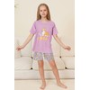 Hupohoi Big Girls Lovely Summer Cartoon Sleepwear Sets Cartoon Puppy