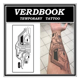 VERDBOOK Waterproof Temporary Tattoos: 2-Sheet Tattoo Kit with Realistic Body Stickers, Semi-Permanent Tattoos for Adults Lasting 7-15 Days – Safe for Men & Women, Node Web