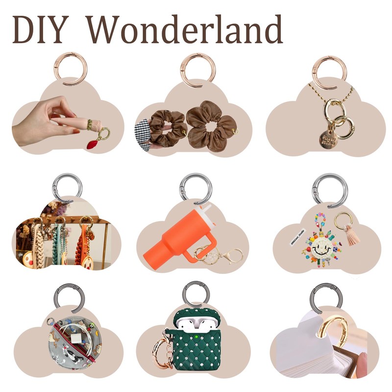 Keychain Carabiners Accessory (Gold)