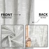 SHINELAND Silver Curtains for Master Bedroom 2 Panel Sets,60-70% Blackout