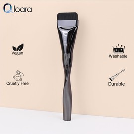 Qloara™ Flat Foundation Brush for Liquid Makeup | liquid Foundation Brush | Korean Makeup Spatula for Smooth Blending of Liquid, Cream, Powder | Flat Brush Makeup