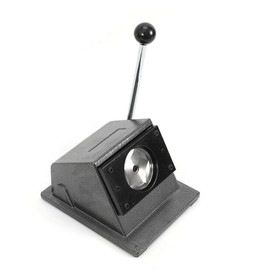 Round Button Maker, 58mm(2.3inch) Button Maker Circle Cutter Graphic Punch Die Cutter Badge Button Mould Punch Press Machine ID Badge Credit PVC Card Cutter