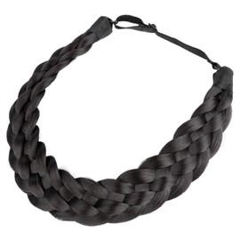 Gledola 5 Strands Synthetic Hair Braided Headband Hair Braided Headband (Deep Brown)