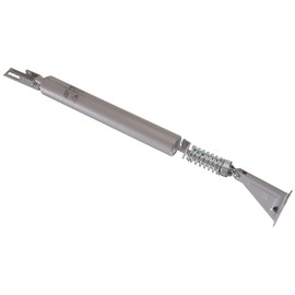 The Hillman Group 853146 Door Closer - External Shock Absorbing Spring - Pneumatic - Adjustable - Silver Finish 1-Pack