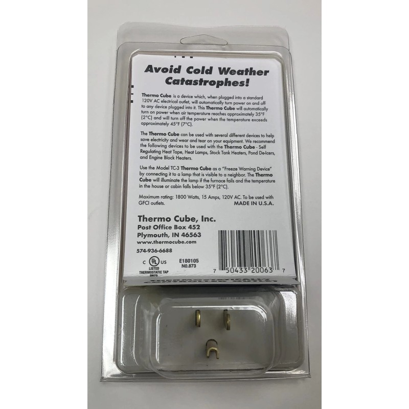 Thermo Cube Model TC-3: Thermostatical