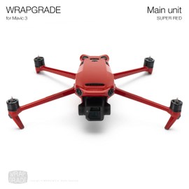 WRAPGRADE Full Skin Stickers for DJI Mavic 3 / Mavic 3 Classic (Super RED)