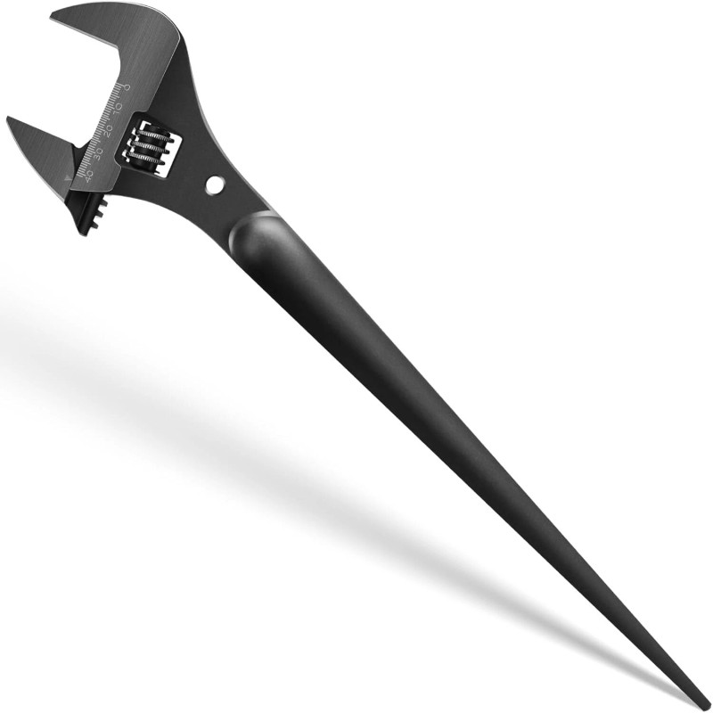 SAutoMarine 3239 16"Extra Wide Adjustable Spud Wrench,1-5/8" Jaw,CR-V Steel with