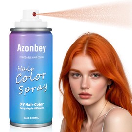 Azonbey Hair Color Wax,Temporary Hair Color,Hair Wax Dye Pomades,Washable Hair Coloring Natural Hair Strong Style Gel Cream Hair Dye for Party,Hollowen,Cosplay (Orange, Med)