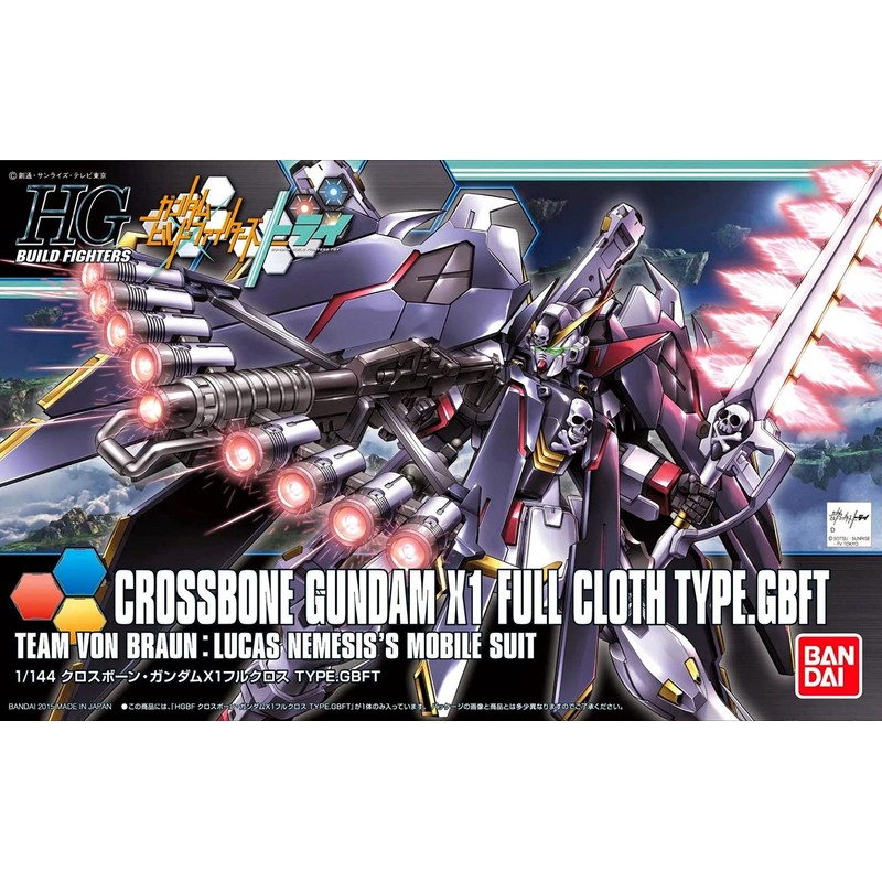 HGBF 1/144 Crossbone Gundam X1 Full Cross TYPE.GBFT (Gundam Bill