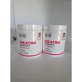 Old School Lot Of 2  Creatine Monohydrate Powder for Women Booty Gain +2000mg Collagen