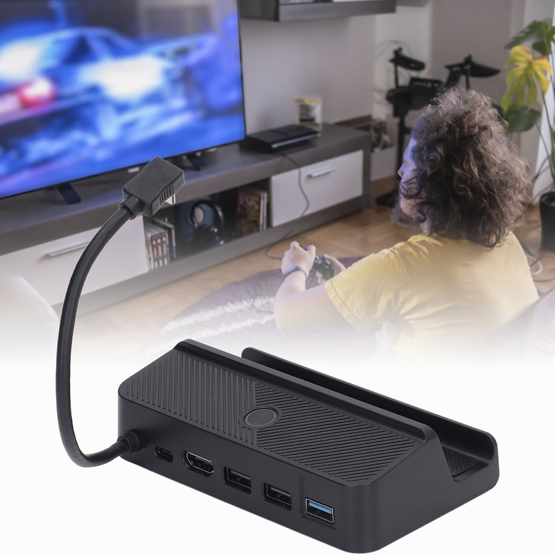 Docking Station for Steam Deck 6 in 1 RGB Lights