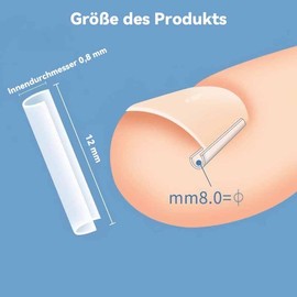 Norhogo Set zur Korrektur eingewachsener Zehennägel, 50 Stück schmerzfreie Zehennagelglättungsstreifen für Eingewachsener Zehennägel mit Nagelpicker, für Fußpflege Behandlung