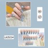 Lwenjing Nail Tips, 24 Pieces, 3D Nail Tips, Handmade Nail