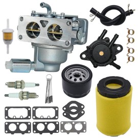 Cylinman MIA11461 Carburetor Fit for John Deere Z235 Z245 Z425 Z255 EZtrak Zero Turn Mowers for D125 D130 D140 D150 D170 LA135 LA145 X140 X165 with Air Oil Filter