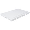 HVAC OV 8 x 12 Inch White Rectangular ABS Plastic