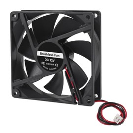 92mm x 92mm x 25mm Cooling Fan with Dual Ball Bearings 3.6 inch 12V DC 3500 RPM - Ideal for DIY Cooling, 3D Printer, CNC, Robotics