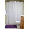 DII Translucent Lace Shower Curtain, 72x72, Flower Blossom White
