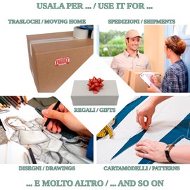 Sheet of White Newspaper for Wrapping / Wrapping / Filling / Wrapping Ideal for Moving House Filling, Gift Surprise, Sketch, Pattern, Package, Shipment