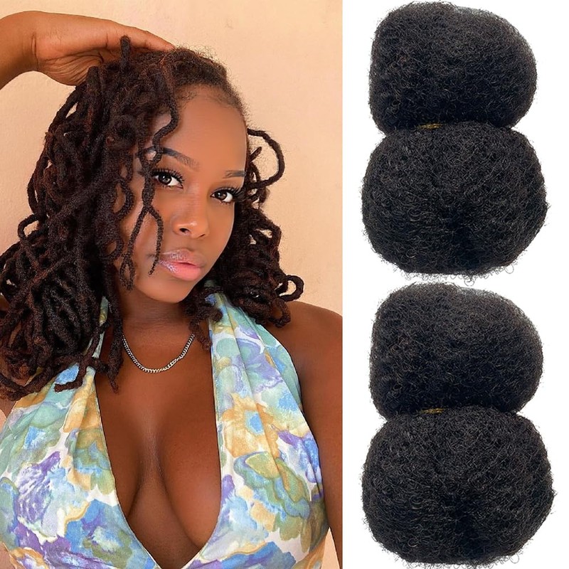 Tight Afro Kinky Human Hair for Dreadlocks,Ideal for Making Locs,Repair