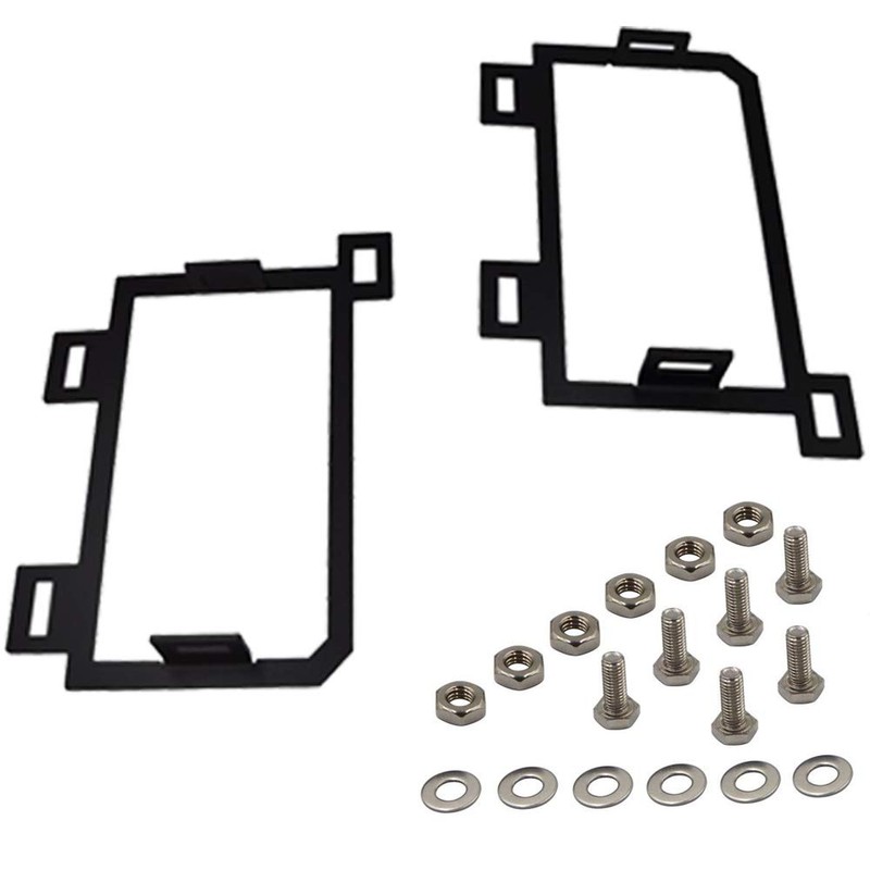 XJMOTO Front Hidden Bumper Replacement LED Fog Light Mounting Brackets
