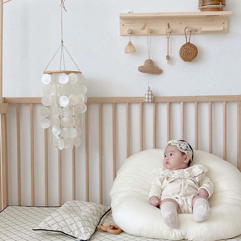 White Shell Wind Chime Hanging Dreamcatcher Sympathy Wind Chimes for